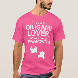 Camiseta Origami Lover Super Engraçado Design Para Presente