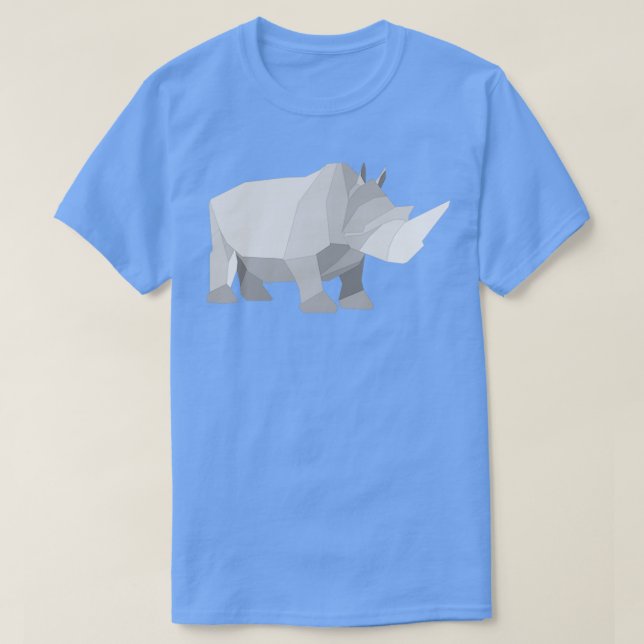 Camiseta origami made rhino (Frente do Design)