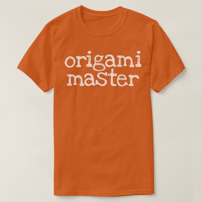 Camiseta Origami Master 2 (Frente do Design)