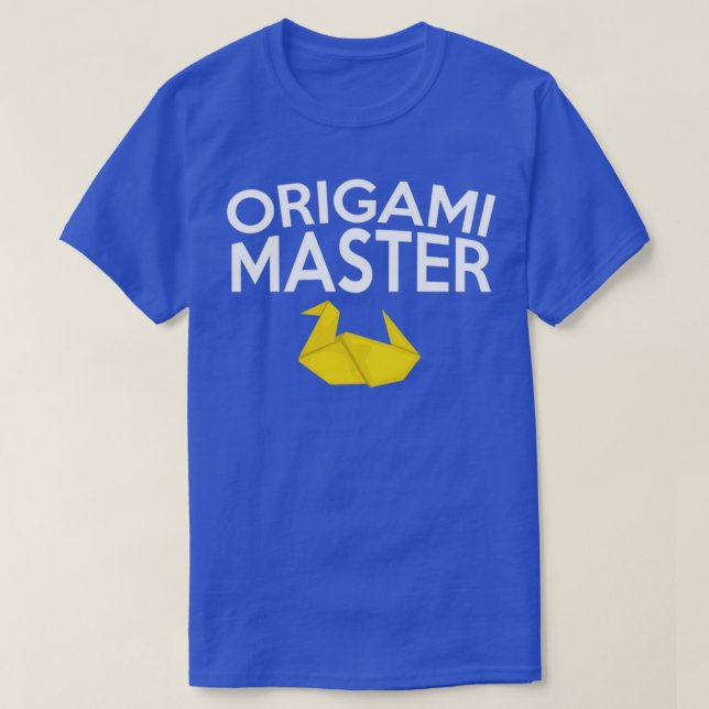 Camiseta Origami Master Japanese Art Folding Paper (Frente do Design)