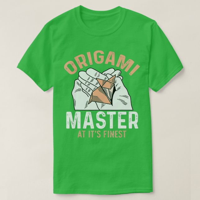 Camiseta Origami Master Origamist (Frente do Design)