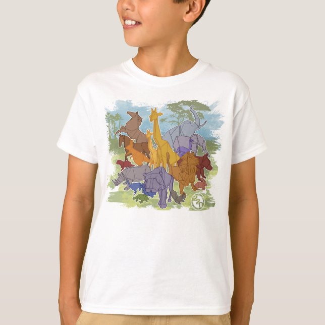 Camiseta Origami Menagerie (Frente)