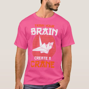 Camiseta Origami Mestre Treina Seu Cérebro Cria Uma Crane O