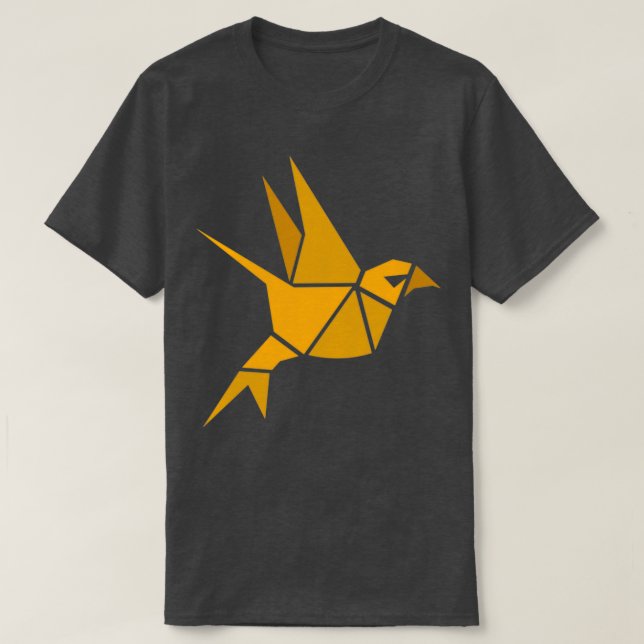 Camiseta Origami Pigeon 1 (Frente do Design)