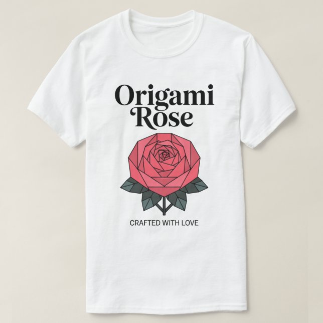 Camiseta Origami Rose Tee (Frente do Design)