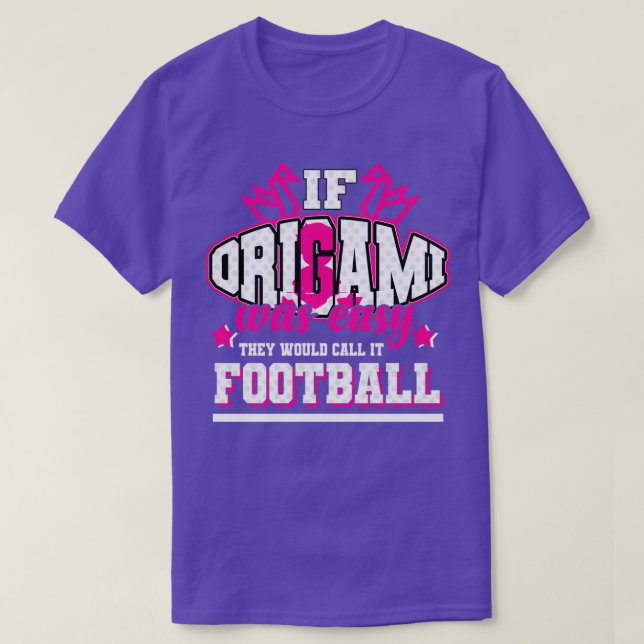 Camiseta Origami Se fosse fácil eles chamavam de futebol (Frente do Design)
