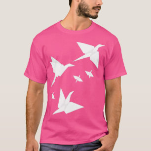 Camiseta Origami voa vermelho