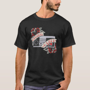 Camiseta Origem da Cota da Controladora de Vintage da Tatua