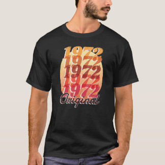 Camiseta Original 1972 Para homens e mulheres Nascer em 197