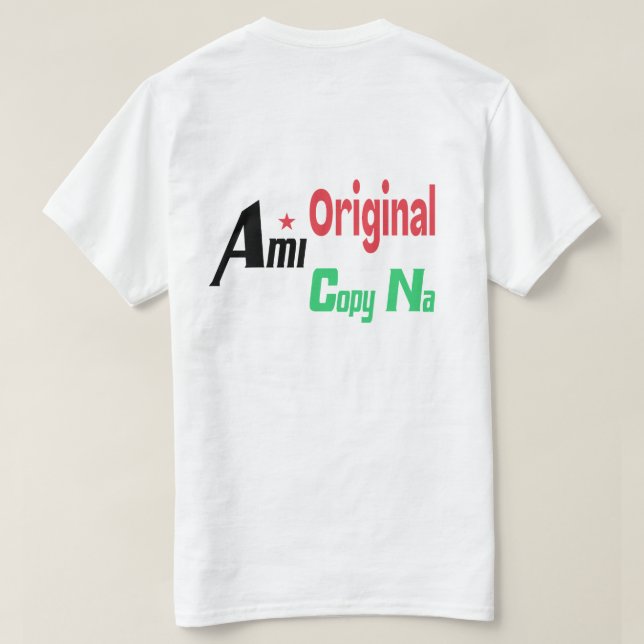 Camiseta Original Ami Cope Na (Verso do Design)