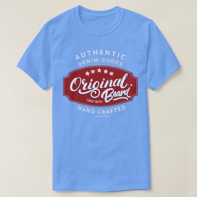 Camiseta Original apenas com barba (Frente do Design)