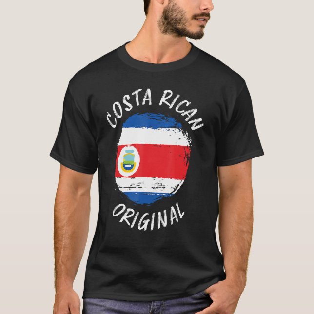 Camiseta Original Costa Rica Tico Roota Bandeira Costa Rica (Frente)