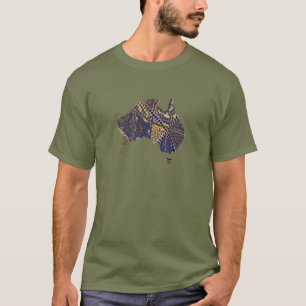 Camiseta Original da arte do mapa de Austrália