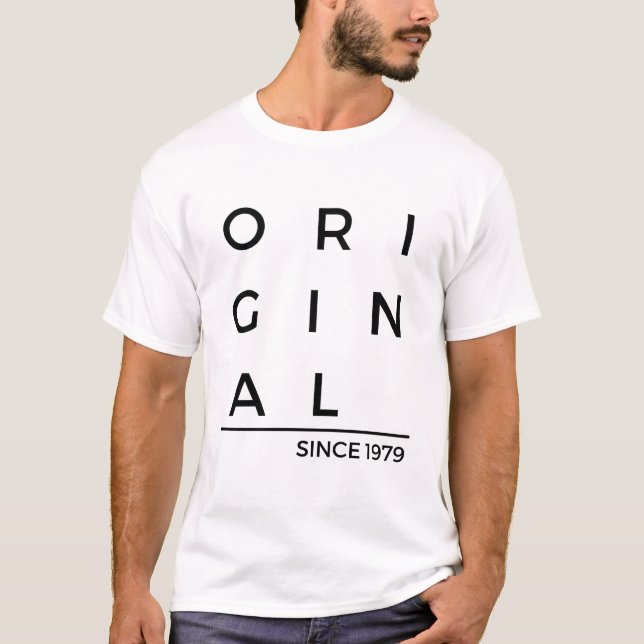 Camiseta Original Desde 1979 Ano de Nascimento (Frente)