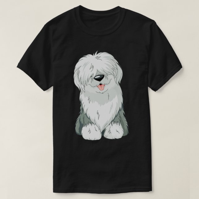 Camiseta Original Old English Sheepdog Puppy T-Shirt (Frente do Design)