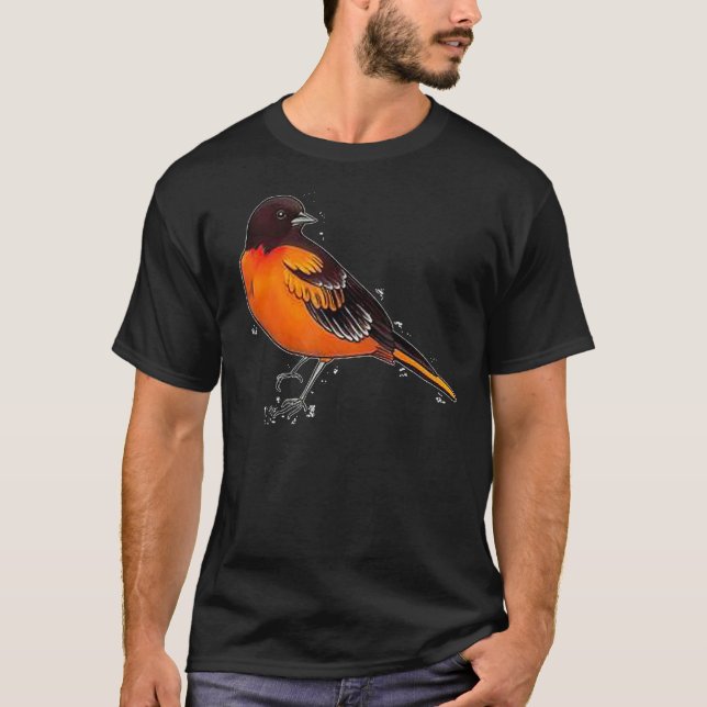 Camiseta Oriole Orange Bird (Frente)