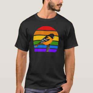 Camiseta Oriole Rainbow Bird Birdwatcher Bióloga Diversit