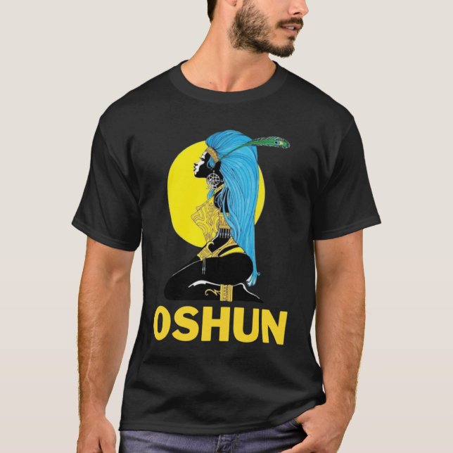 Camiseta Orisha Oshun Deusa da Divindade Femininidade e L (Frente)