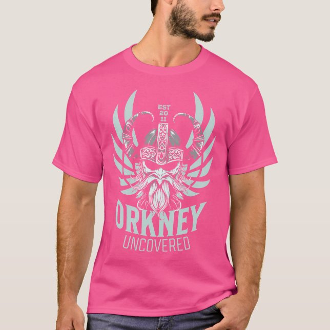 Camiseta Orkney Descoberto - Viking - História do Turismo V (Frente)