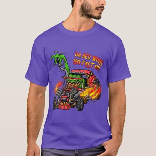 Camiseta Orks DA VERMELHOS VÃO MAIS RÁPIDO (Frente)