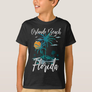 Camiseta Orlando Beach Family Vacing Palm Tree Su