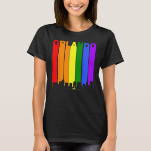 Camiseta Orlando Flórida Centro Rainbow LGBT Orgulho Gay