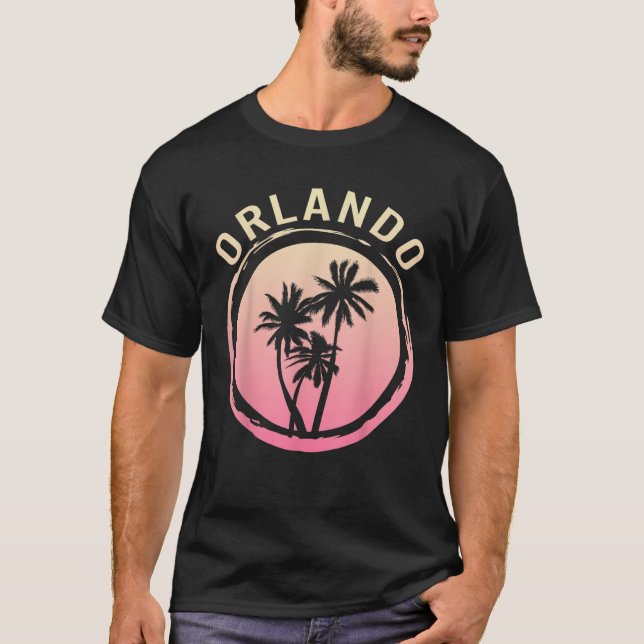 Camiseta Orlando Florida Vacist Souvenir EUA Stat (Frente)