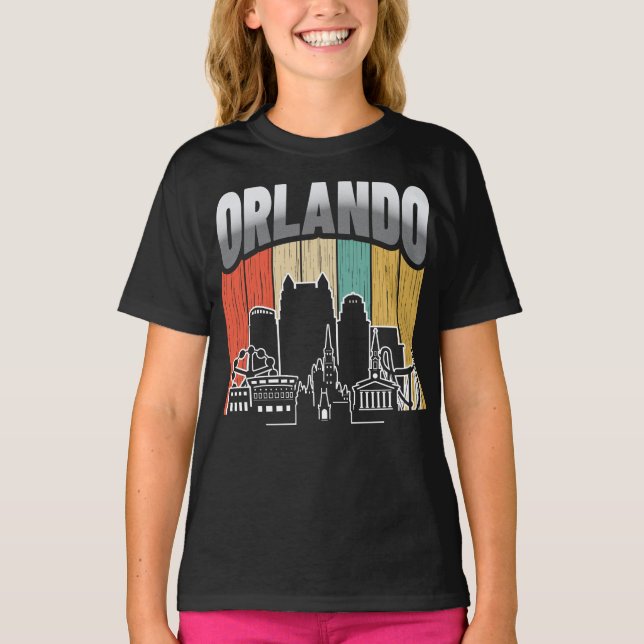 Camiseta Orlando Florida Vintage (Frente)