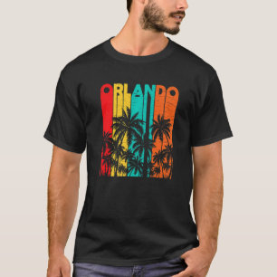 Camiseta Orlando Florida Vintage Retro Tropical Summer Men