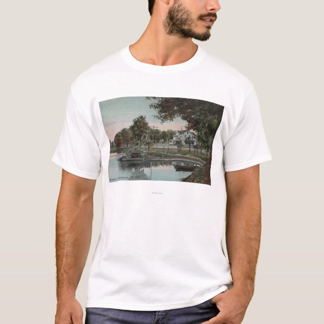 Camiseta Orlando, Florida - vista de uma angra no lago (Frente)