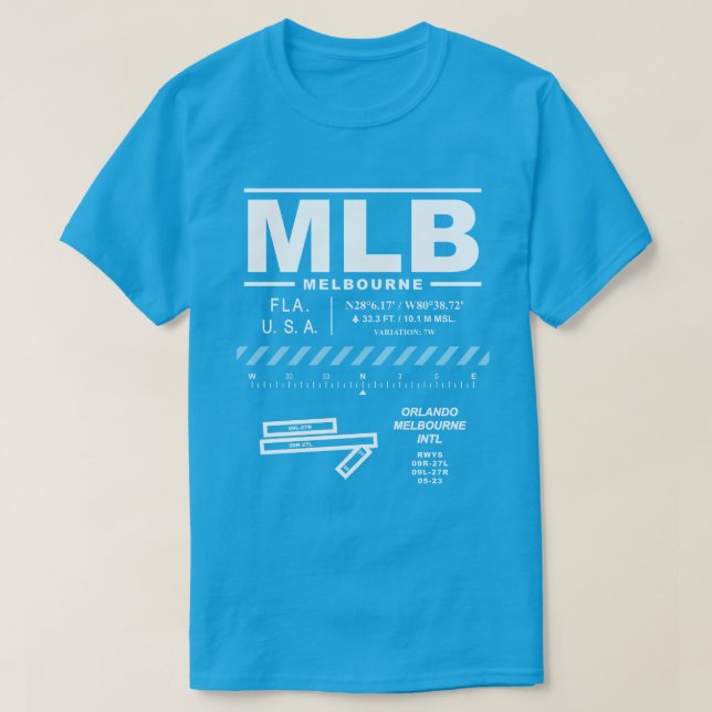 Camiseta Orlando Melbourne Int'l Airport MLB T-Shirt (Frente do Design)
