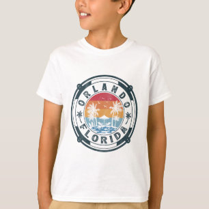 Camiseta Orlando Praia Flórida Férias de Verão Vintage Sóis
