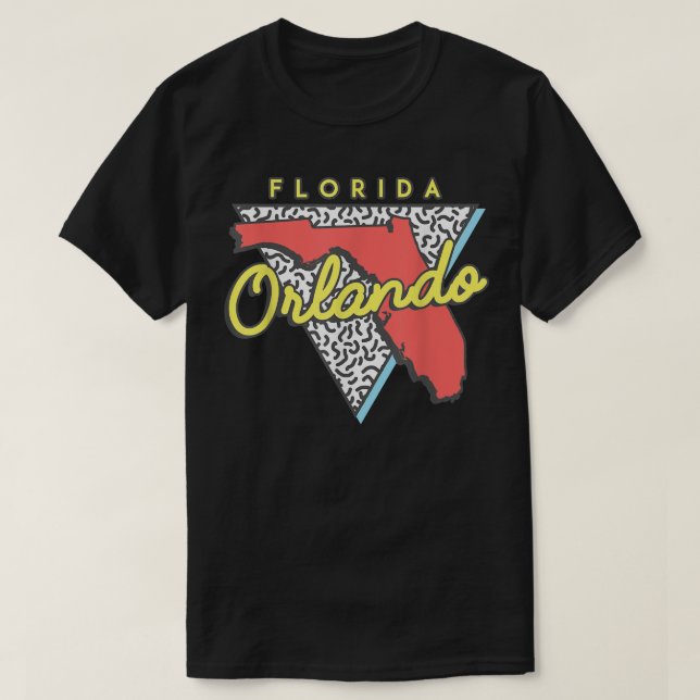Camiseta Orlando Praia Flórida T  Lembranças Design Anos 80 (Frente do Design)