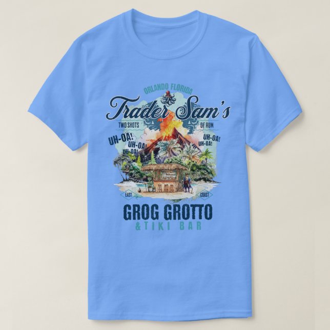 Camiseta Orlando Trader Sams Grog Grotto e Tiki Bar 2 Pol (Frente do Design)
