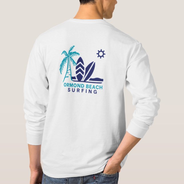 Camiseta Ormond Beach, Florida, Surfing T-Shirt (Verso)