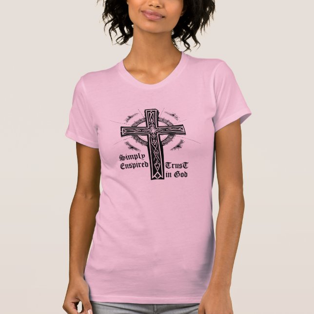 Camiseta Ornamentado Cruzado-Camisa Simples (Frente)