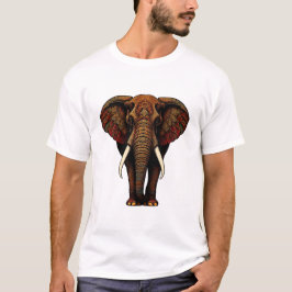 Camiseta Ornamentado Elephant Art
