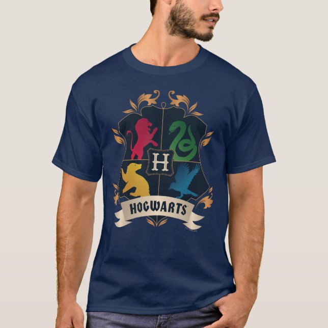 Camiseta Ornamentado HOGWARTS™ House Crest (Frente)