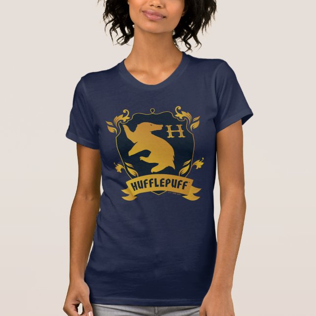 Camiseta Ornamentado HUFFLUFF™ House Crest (Frente)