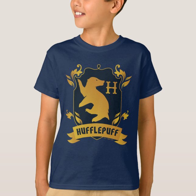 Camiseta Ornamentado HUFFLUFF™ House Crest (Frente)