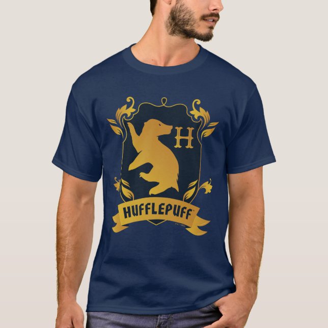 Camiseta Ornamentado HUFFLUFF™ House Crest (Frente)