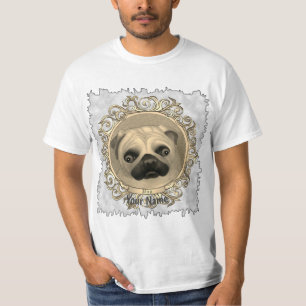 Camiseta Ornamentado Pug