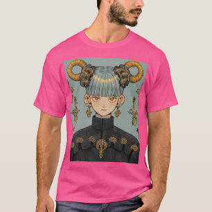 Camiseta Ornamentado Steampunk Fantasy Animy Girl