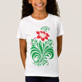 Camiseta Ornamental Floral Flower Design – Elegant