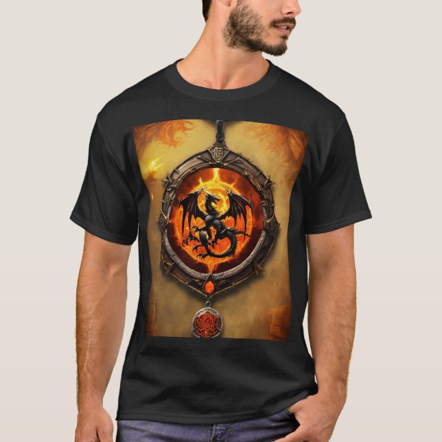 Camiseta "Ornamento acrílico vibrante - Design de produto f (Frente)