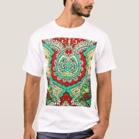 Ornamento arabesco neon: estilo 80.
