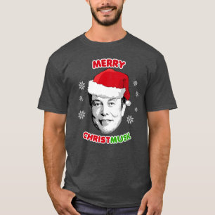 Camiseta Ornamento Cerâmico de Christmusk feliz