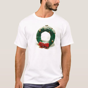 Camiseta Ornamento da grinalda do Natal