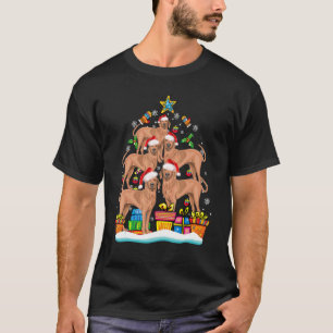 Camiseta Ornamento de Árvore de Natal Corgi - Santa Hat - X