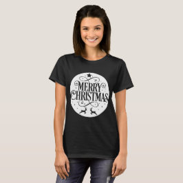 Camiseta Ornamento de Árvore Feliz de Natal